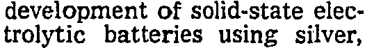 Source exhibit: Newspaper passage about the silver battery