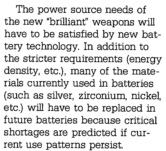 Future Batteries / complete conditional materials paragraph / Surviving copy c. 1987; original publication unresolved