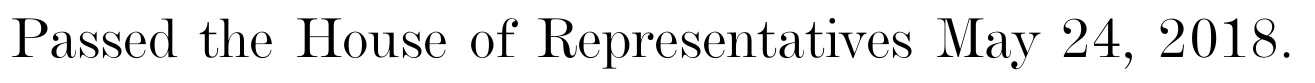 Source exhibit: House passage date
