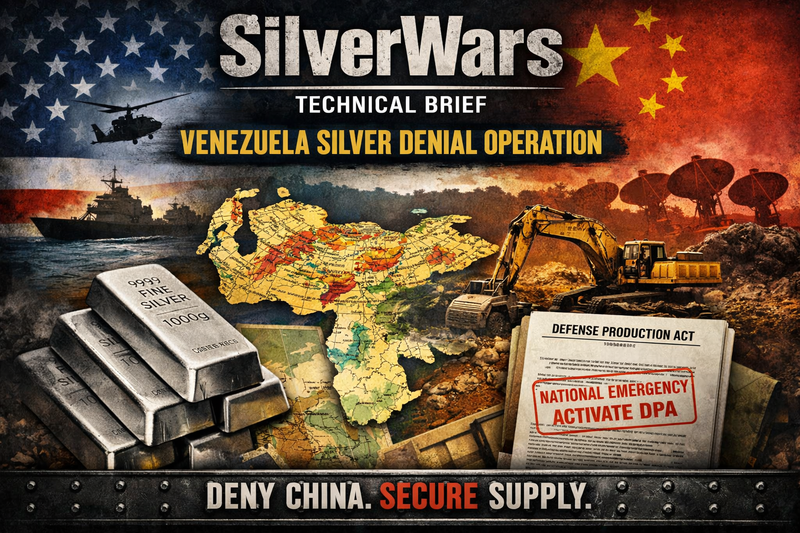 VENEZUELA SILVER OPERATION: US Denies China Access to Critical Resources